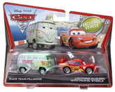 Disney/Pixar Cars 2 Die-Cast Race Team Fillmore and Lightning McQueen with Travel Wheels 2-Pack 1:55 Scale
